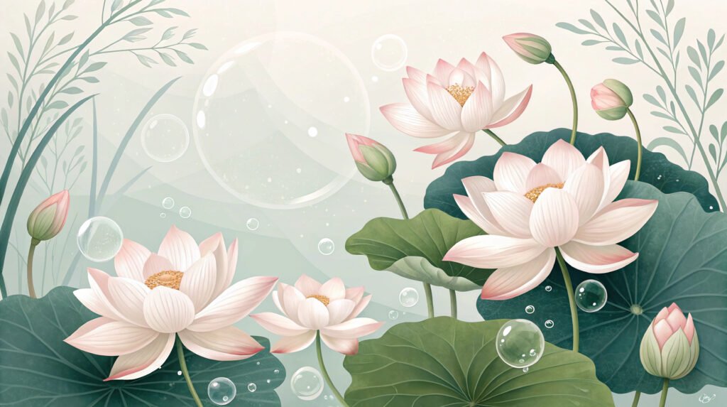 Serene Lotus Flower Banner Design