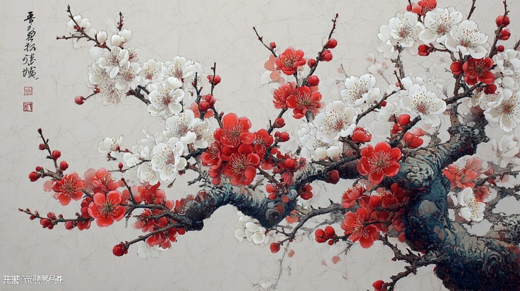 —Pngtree—traditional chinese painting white apricot_19653833